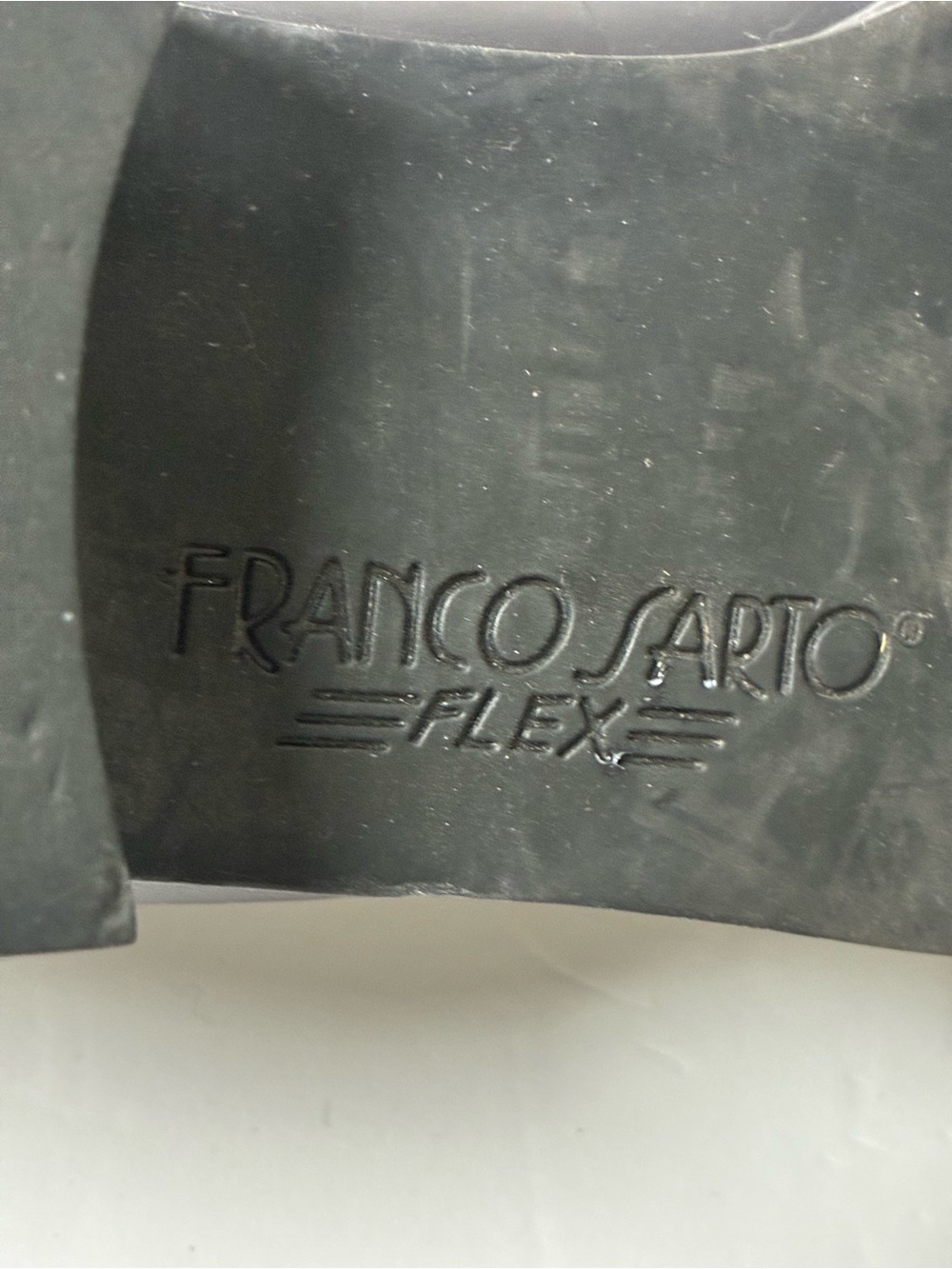 Franco Sarto Black Leather Slip-On Loafers - Picture 7 of 10